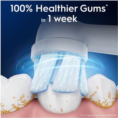 Oral-B iO Gentle Care ekstra tannbørstehoder 6 stk. 195485 (hvit)