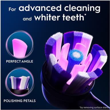 Oral-B iO Radiant White ekstra tannbørstehoder 457118 3 stk. (sort)