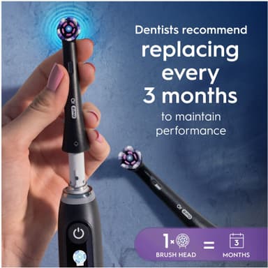 Oral-B iO Radiant White ekstra tannbørstehoder 457118 3 stk. (sort)