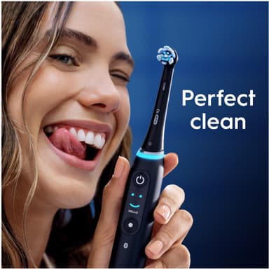 Oral-B iO Ultimate Clean ekstra tannbørstehoder 195522 6 stk. (sort)