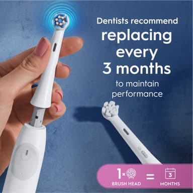 Oral-B iO Gentle Care ekstra tannbørstehoder 6 stk. 195485 (hvit)