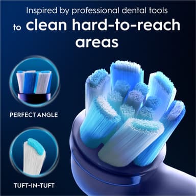 Oral-B iO Ultimate Clean ekstra tannbørstehoder 373470 3 stk. (hvit)