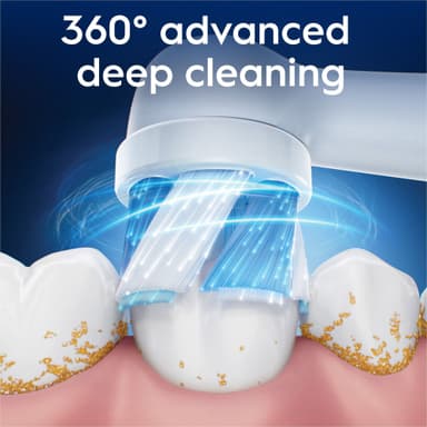 Oral-B iO Ultimate Clean ekstra tannbørstehoder 373470 3 stk. (hvit)