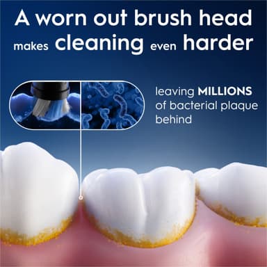 Oral-B iO Ultimate Clean ekstra tannbørstehoder 373470 3 stk. (hvit)