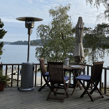 Terrassevarmer gass antrasitt