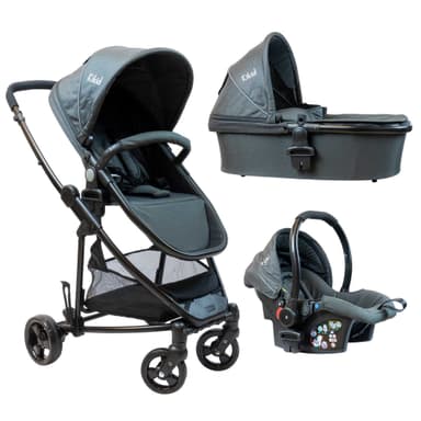 Kikid Reisesystem 3-i-1 Premium Barnevogn