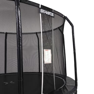 Stratos Trampoline 396cm Premium Svart Linje