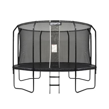 Stratos Trampoline 396cm Premium Svart Linje