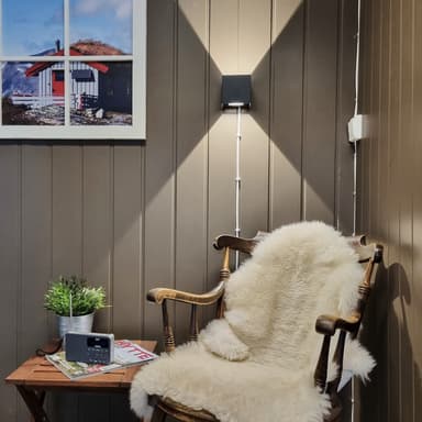 Vegglampe Design Cube Black