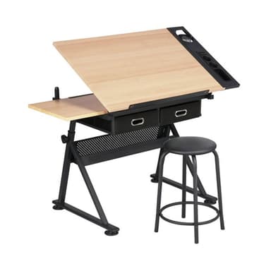 Lykke Tegnebord med tre topp og krakk