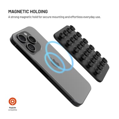Fixed MagMate sugekoppholder (sort)