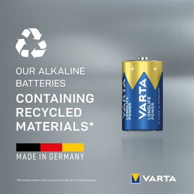 Varta Longlife Power D batteri (2-pk)