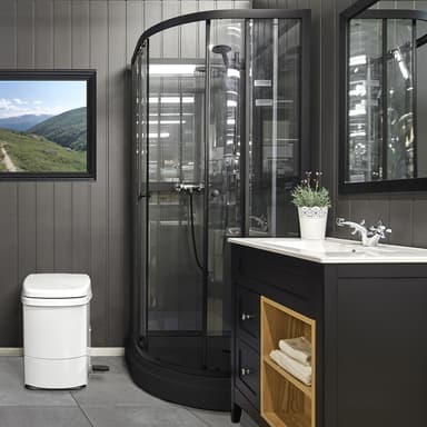 Dusjkabinett Aurora  Black - 80 x 80 x 195 cm