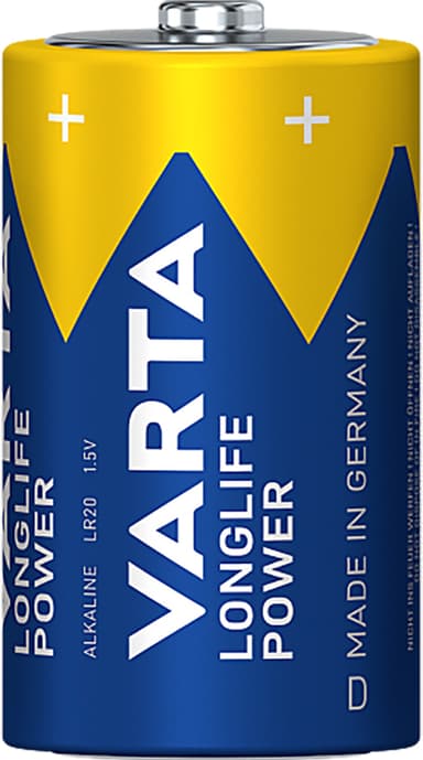 Varta Longlife Power D batteri (2-pk)
