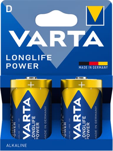 Varta Longlife Power D batteri (2-pk)