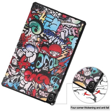 Trifoldbart deksel til Lenovo Tab P11 TB-J606F - Graffiti