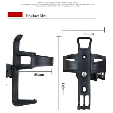 Flaskeholder til Xiaomi Mi M365 og andre scootere