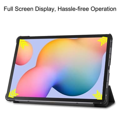 Slim Fit Deksel Til Samsung Galaxy Tab S6 Lite - Svart