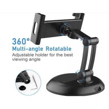 Holder til nettbrett, passer til te.x iPad og Samsung 13 - 33 cm