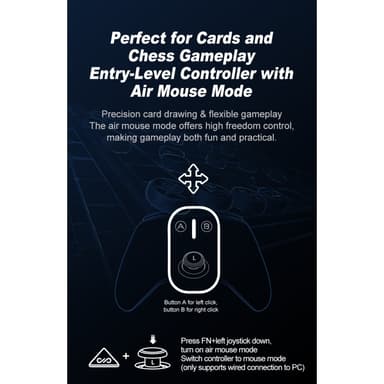 Bluetooth trådløs spillkontroller med mottaker kompatibel med Steam PC Android iOS Nintendo Switch - Hvit