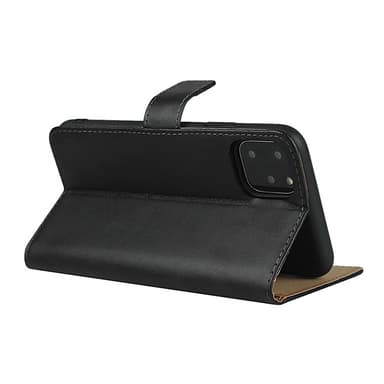 iPhone 11 Lommebok-deksel/deksel Lær - Svart
