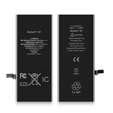 iPhone 6 Plus IPARTS EXPERT 3000mAh batteri FCC/CE/Rosh