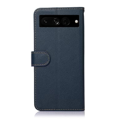 KHAZNEH Lommebok-deksel til Google Pixel 7 Pro - Blå/Brun