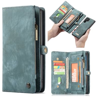 CASEME Samsung Galaxy Note 10 Plus Retro Lommebok-deksel - Blå