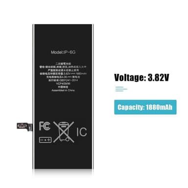 Apple iPhone 6 IPARTSEXPERT Batteri 1880mA FCC/CE/Rosh-sertifisert