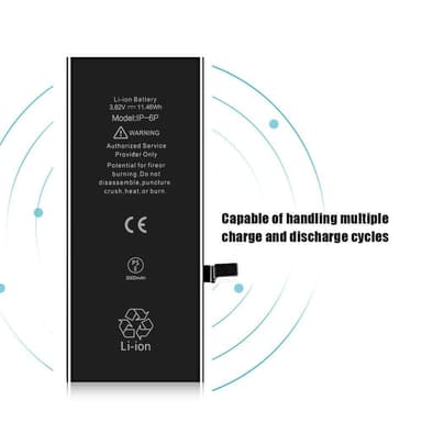 iPhone 6 Plus IPARTS EXPERT 3000mAh batteri FCC/CE/Rosh