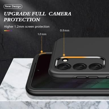 Samsung Galaxy S23 Hybrid Deksel Med Fingerring - Svart