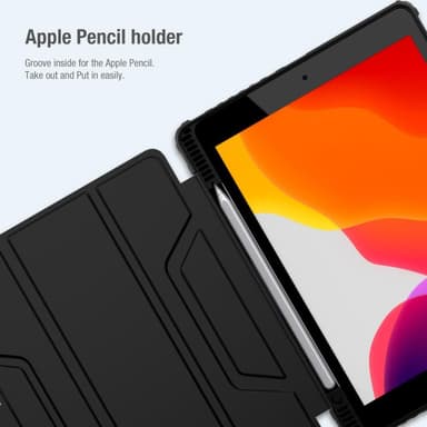 NILLKIN Apple iPad 10.2 2019/2020/2021 Støtsikkert Deksel - Svart