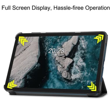 Slim Fit Dekseldeksel til Nokia T20 - Svart