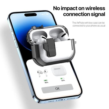 DUX DUCIS til AirPods 4-deksel PC+TPU Bluetooth-deksel/deksel med krok