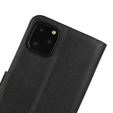iPhone 11 Lommebok-deksel/deksel Lær - Svart