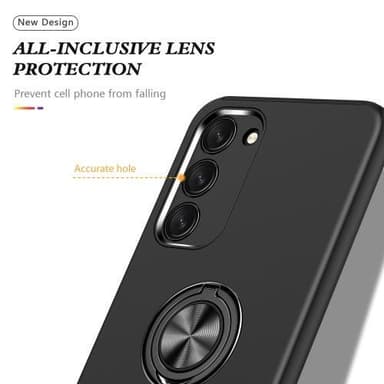 Samsung Galaxy S23 Hybrid Deksel Med Fingerring - Svart