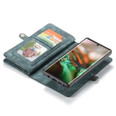 CASEME Samsung Galaxy Note 10 Plus Retro Lommebok-deksel - Blå