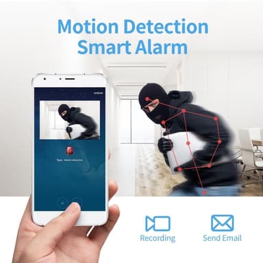 W9 Mini Spy Kamera Trådløs Wifi IP Hjemmesikkerhetskamera HD 1080P