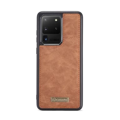 CASEME Samsung Galaxy S20 Ultra Retro Lær Lommebok-deksel - Brun