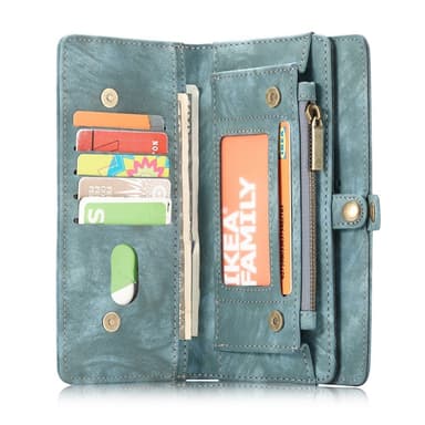 CASEME Samsung Galaxy Note 10 Plus Retro Lommebok-deksel - Blå