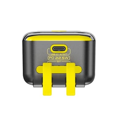 CyberPunk bærbar lader Powerbank 10000mAh 4-i-1 22.5W QC