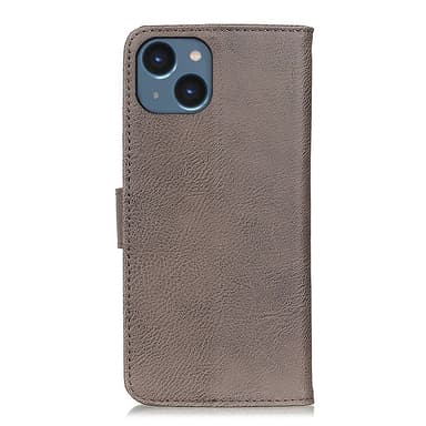 KHAZNEH iPhone 15 Plus Lommebok-deksel - Grå