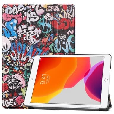Apple iPad 10.2 Slim Fit Trefoldelig Deksel - Graffitimønster