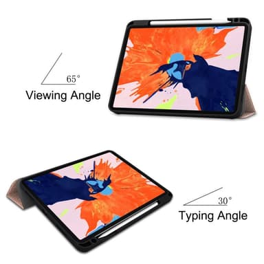 iPad Pro 12.9"" 2020/2018 Slim Fit Trefoldelig Deksel - Gull