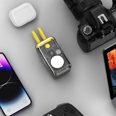 CyberPunk bærbar lader Powerbank 10000mAh 4-i-1 22.5W QC