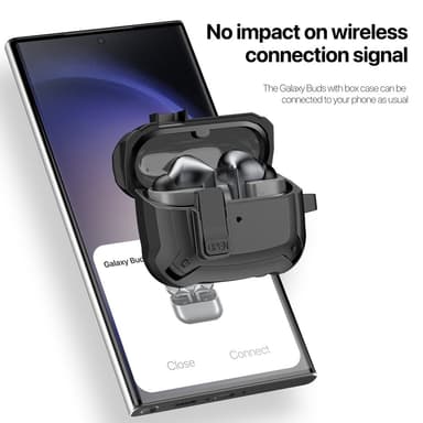 DUX DUCIS til Samsung Galaxy Buds3 Pro Buds3 Deksel Med Krok - Svart
