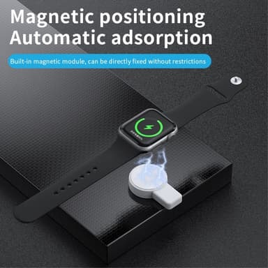 Trådløs hurtiglader magnetisk til Apple Watch Series 1-8 USB-A