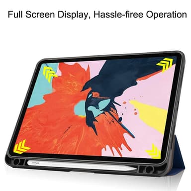 Apple iPad Air (2020) (2022) Slim Fit Trifoldbart deksel - Mørkeblå