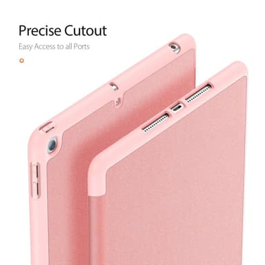 DUX DUCIS Domo Apple iPad 10.2 2021/2020-2019 deksel Trefoldig Rosa Gull