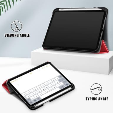 Apple iPad mini 6 (2021) Slim Fit Deksel Wake/Sleep - Rød